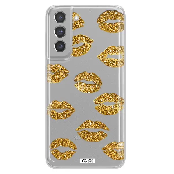 Glitter Lips Samsung A21 Fe Clear TPU Case