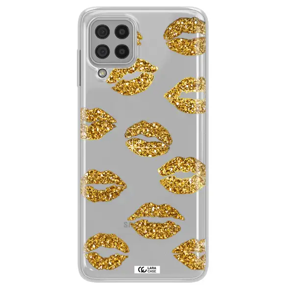 Glitter Lips Samsung A22 4g Clear TPU Case