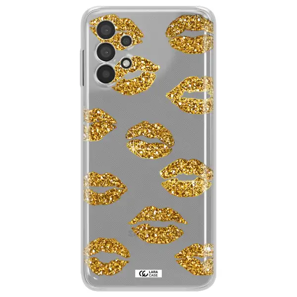 Glitter Lips Samsung A32 Clear TPU Case