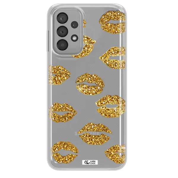 Glitter Lips Samsung A33 Clear TPU Case