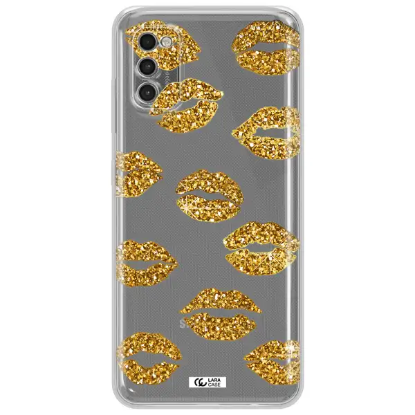 Glitter Lips Samsung A41 Clear Tpu Case
