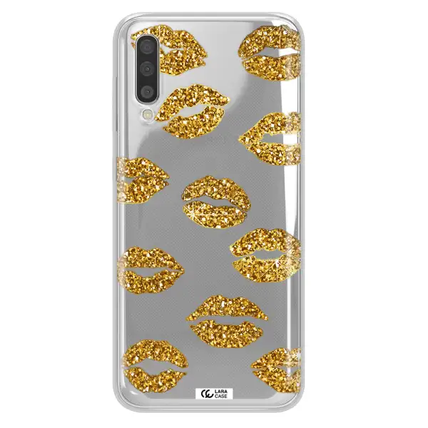 Glitter Lips Samsung A50 Clear TPU Case