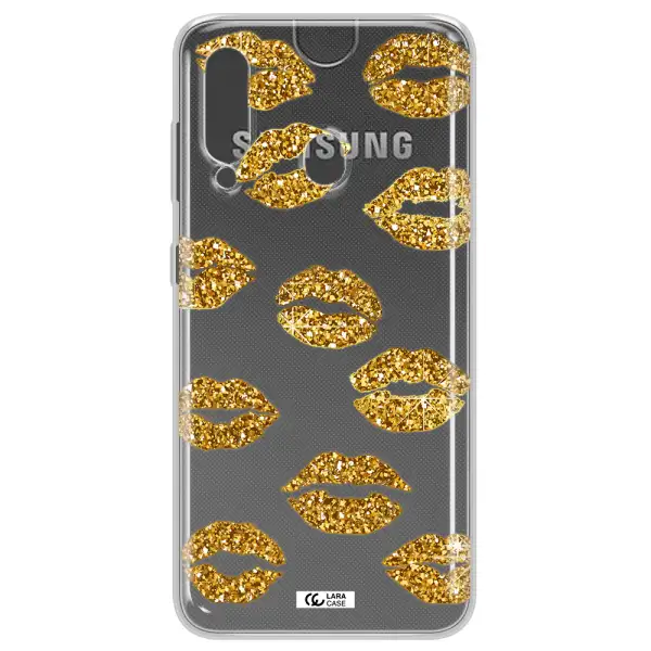 Glitter Lips Samsung A60 Clear TPU Case