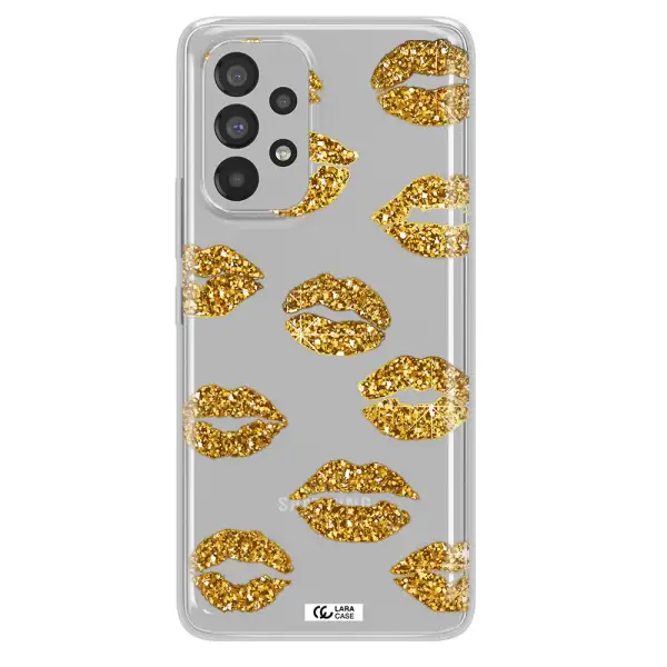 Glitter Lips Samsung A73 Clear TPU Case