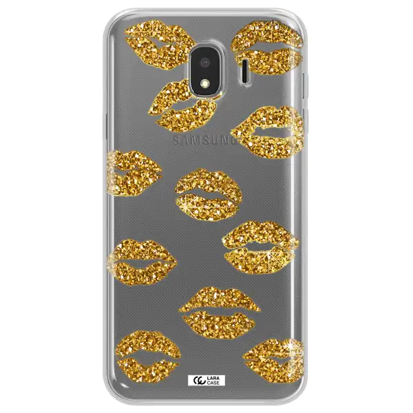 Glitter Lips Samsung J4 Clear TPU Case