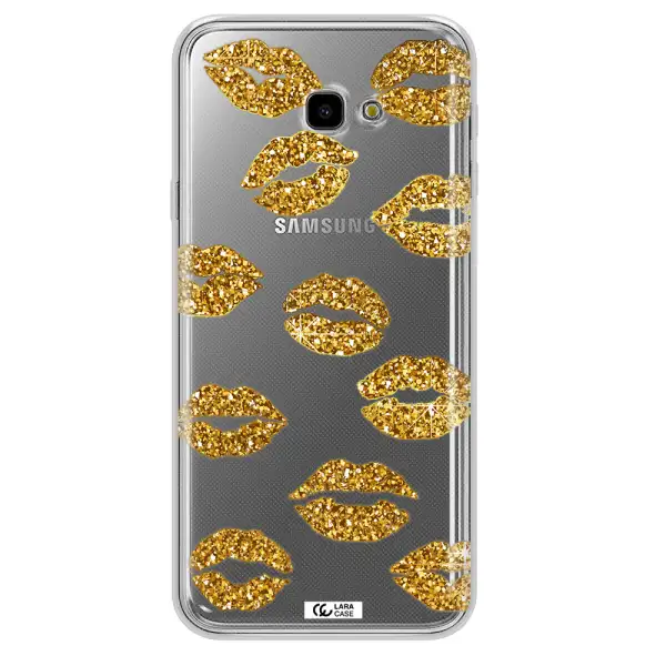 Glitter Lips Samsung J4 Plus Clear TPU Case