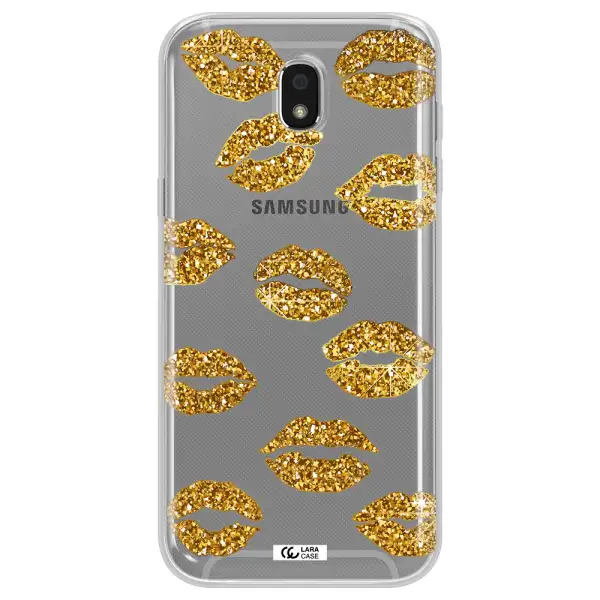 Glitter Lips Samsung J5 2017 Clear TPU Case