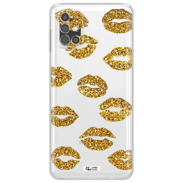 Glitter Lips Samsung M51 Clear TPU Case