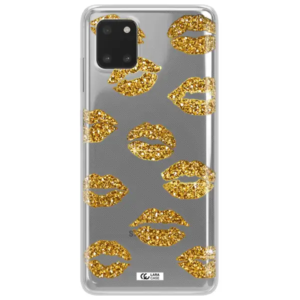 Glitter Lips Samsung Note 10 Lite Clear TPU Case
