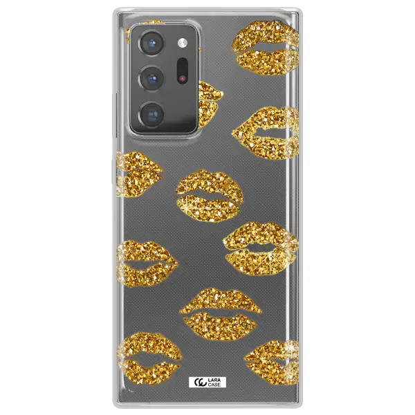Glitter Lips Samsung Note 20 Ultra Clear TPU Case
