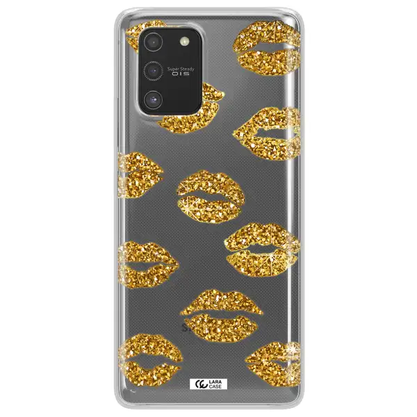 Glitter Lips Samsung S10 Lite Clear TPU Case