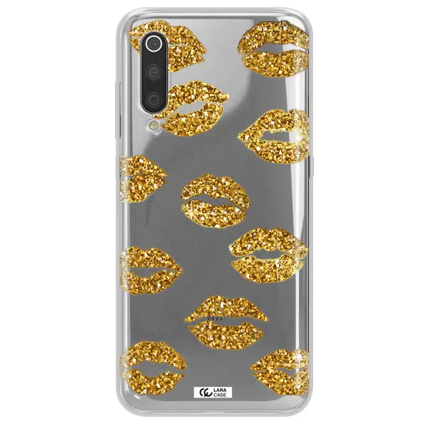 Glitter Lips Xiaomi Mi 9 Clear TPU Case