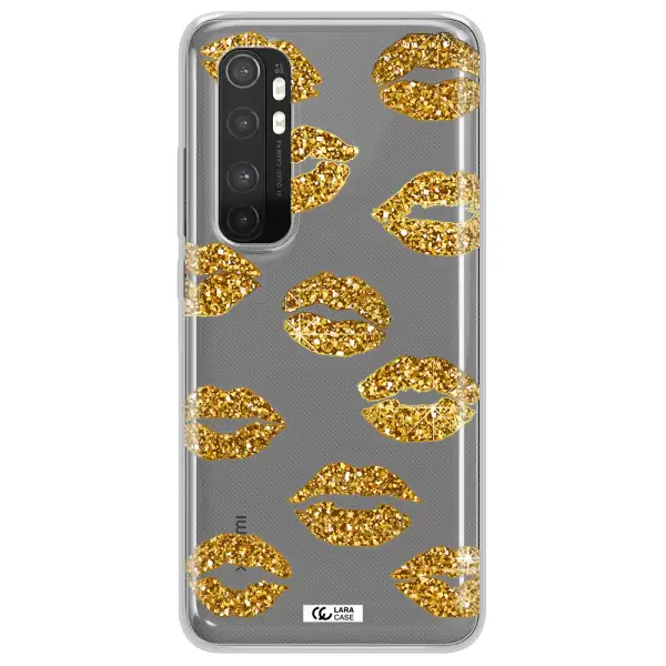 Glitter Lips Xiaomi Mi Note 10 Lite Clear TPU Case
