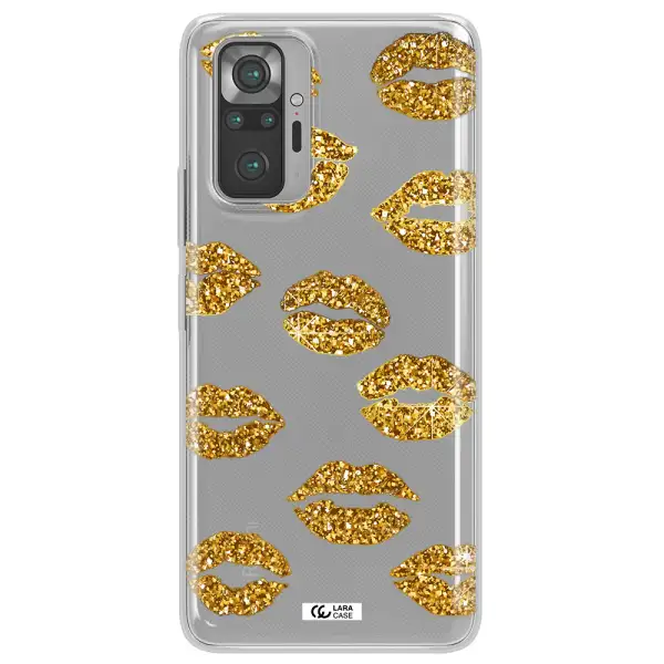 Glitter Lips Xiaomi Note 10 Pro Clear TPU Case