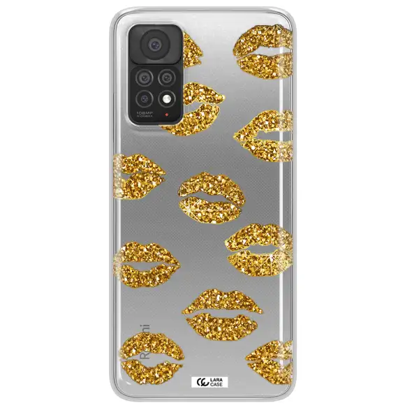 Glitter Lips Xiaomi Note 11 Pro Clear TPU Case
