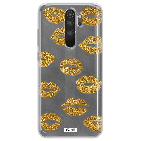 Glitter Lips Xiaomi Note 8 Pro Clear TPU Case