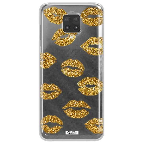 Glitter Lips Xiaomi Note 9 Pro Clear TPU Case