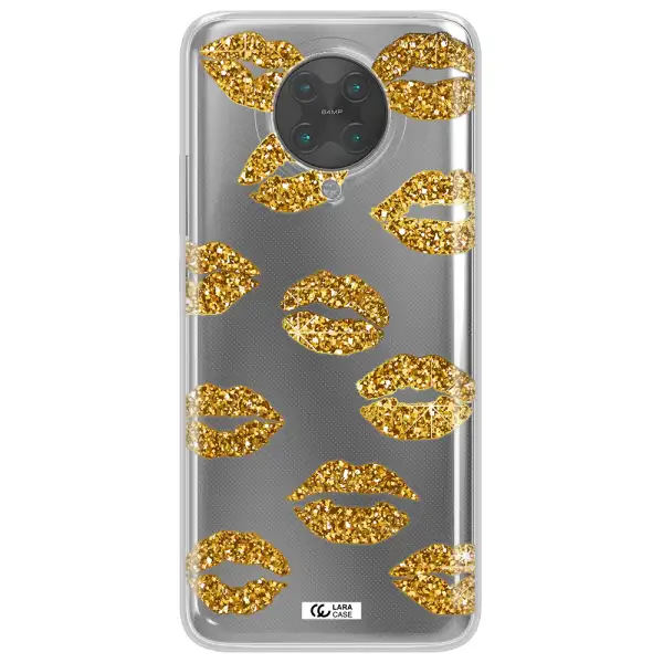 Glitter Lips Xiaomi Poco F2 Pro Clear TPU Case