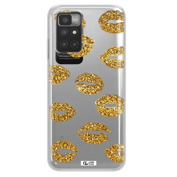 Glitter Lips Xiaomi Redmi 10 Clear TPU Case