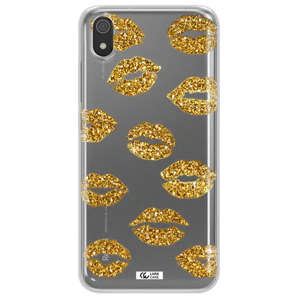 Glitter Lips Xiaomi Redmi 7A Clear TPU Case