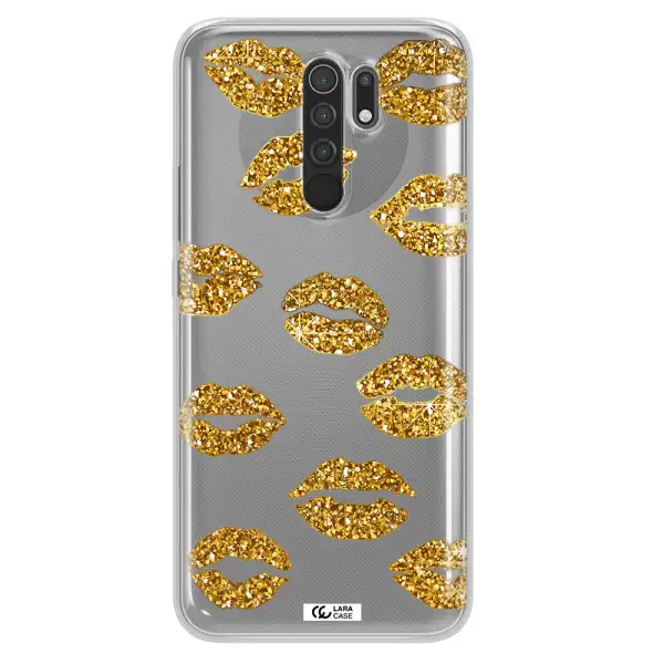 Glitter Lips Xiaomi Redmi 9 Clear TPU Case