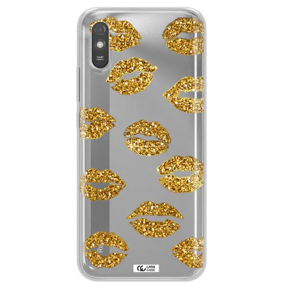 Glitter Lips Xiaomi Redmi 9A Clear TPU Case