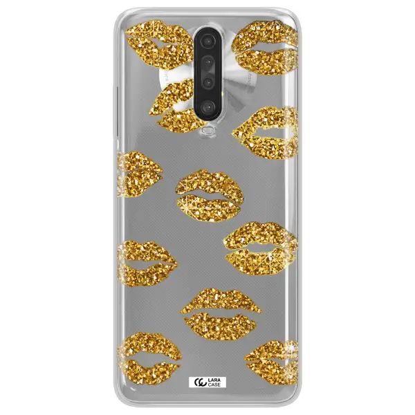 Glitter Lips Xiaomi Redmi K30 Clear TPU Case