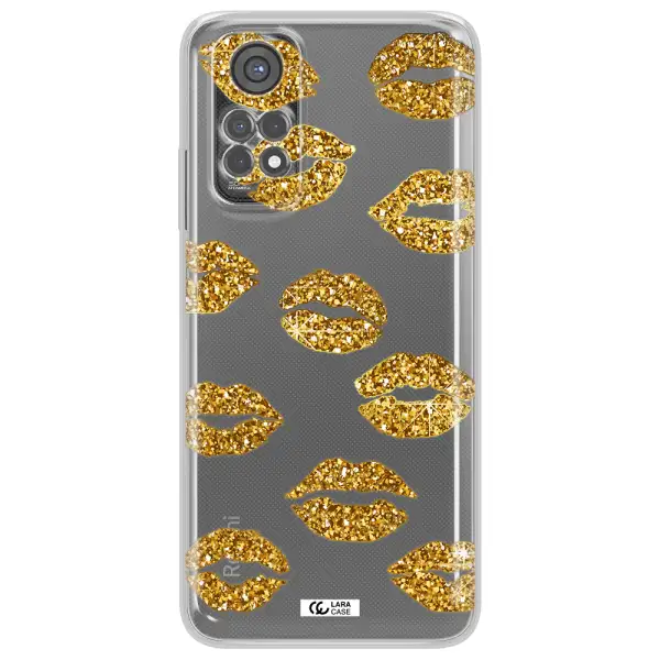 Glitter Lips Xiaomi Redmi Note 11S Clear Tpu Case