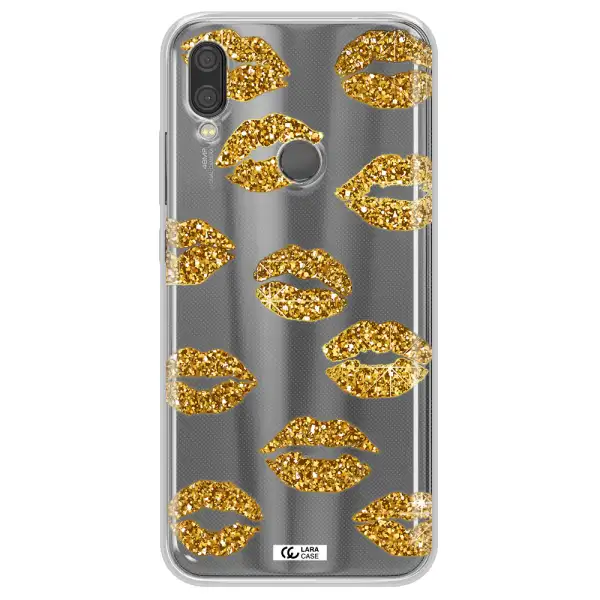 Glitter Lips Xiaomi Redmi Note 7 Clear TPU Case