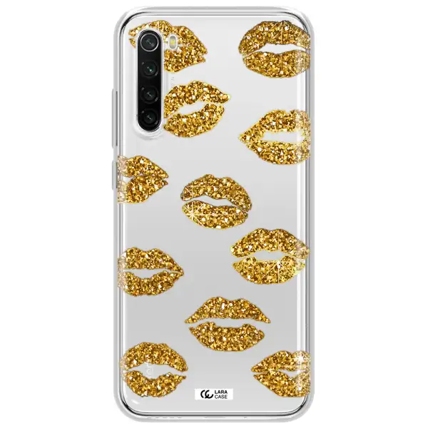 Glitter Lips Xiaomi Redmi Note 8T Clear Tpu Case