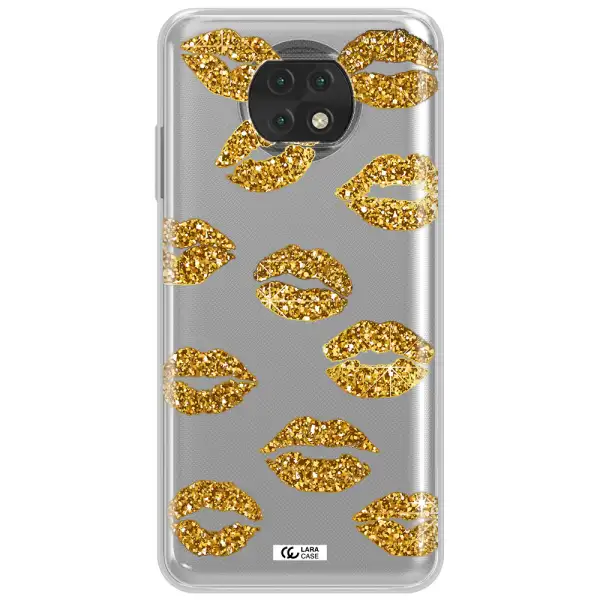Glitter Lips Xiaomi Redmi Note 9T Clear Tpu Case