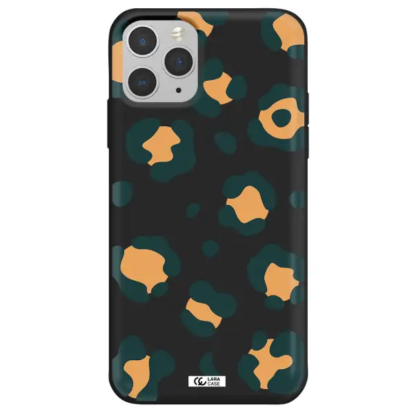 Toon Leopard Apple iPhone 11 pro max Silicone black Case