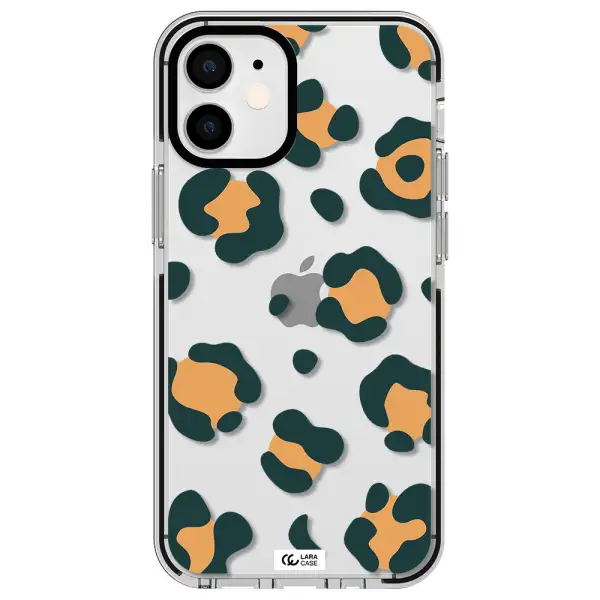 Toon Leopard Apple iPhone 12 mini impact black border Case