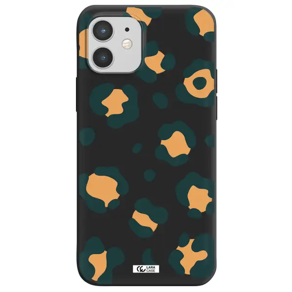 Toon Leopard Apple iPhone 12 mini Silicone black Case