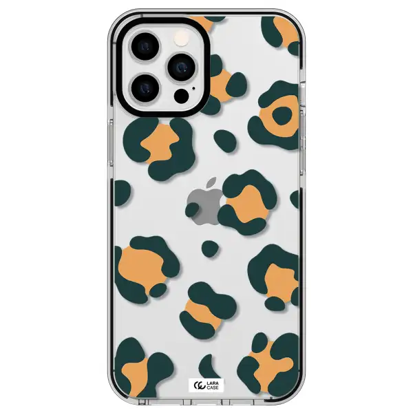 Toon Leopard Apple iPhone 12 pro max impact black border Case
