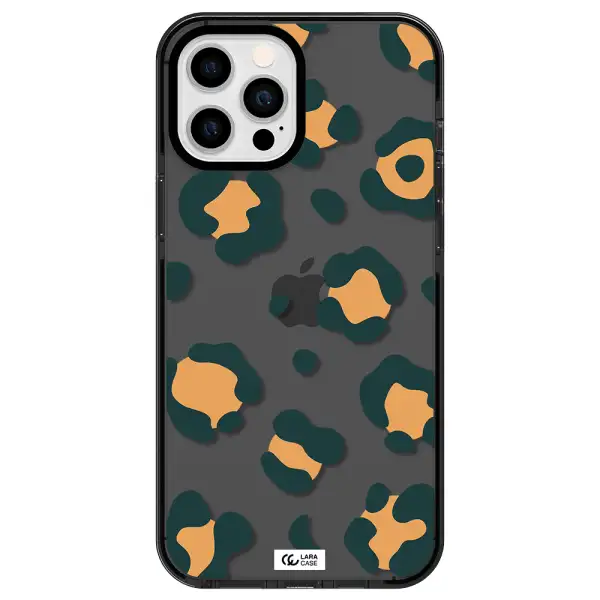 Toon Leopard Apple iPhone 12 pro max impact Smoke Black Case