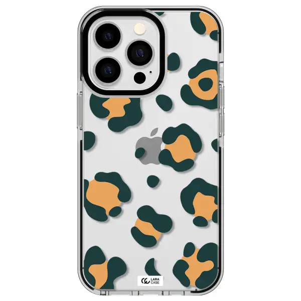 Toon Leopard Apple iPhone 13 Pro impact black border Case