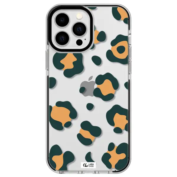 Toon Leopard Apple iPhone 13 Pro Max impact black border Case