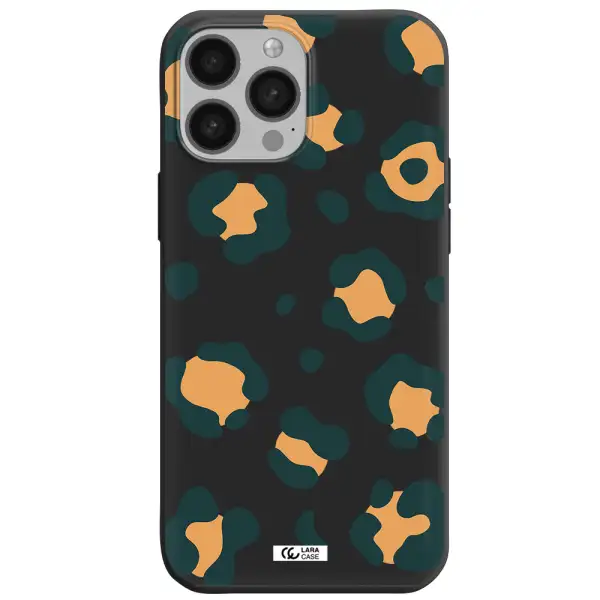 Toon Leopard Apple iPhone 13 Pro Silicone black Case