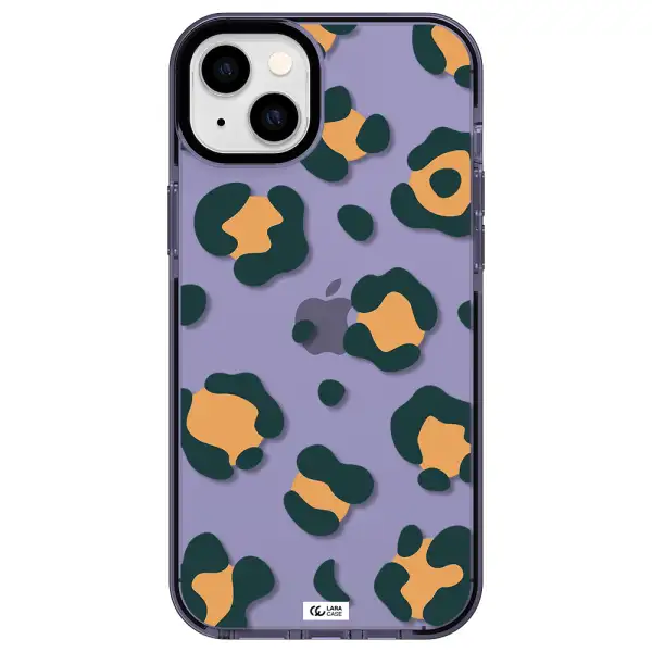 Toon Leopard Apple iPhone 14 plus impact Lilac Case