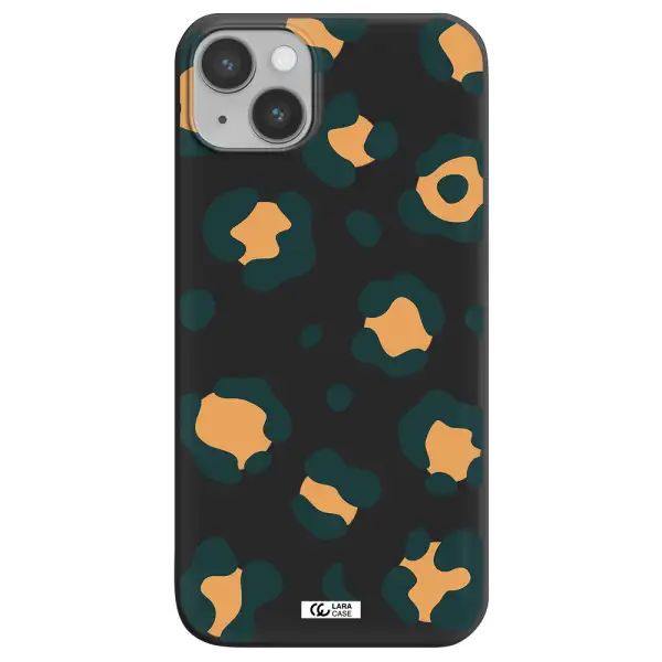 Toon Leopard Apple iPhone 14 plus Silicone black Case