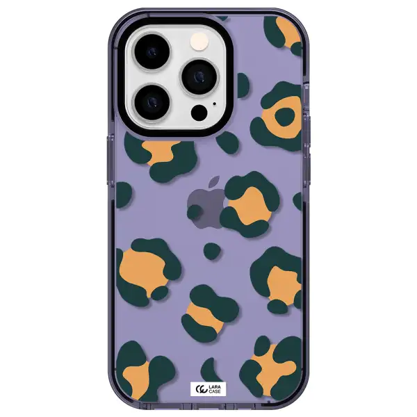 Toon Leopard Apple iPhone 14 pro impact Lilac Case