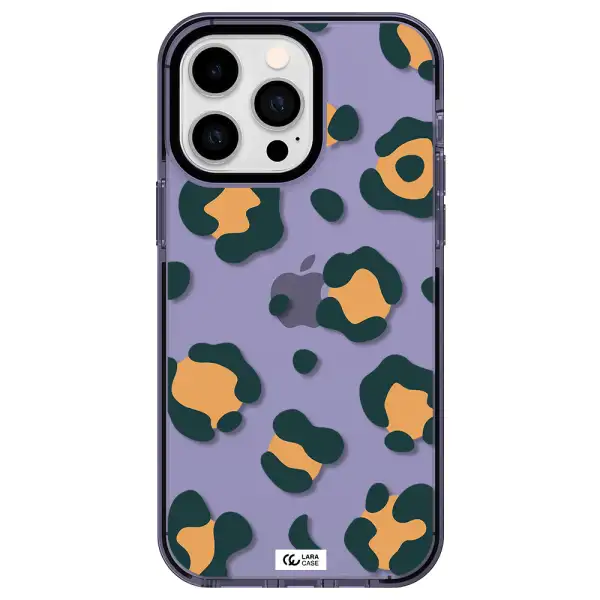 Toon Leopard Apple iPhone 14 pro max impact Lilac Case