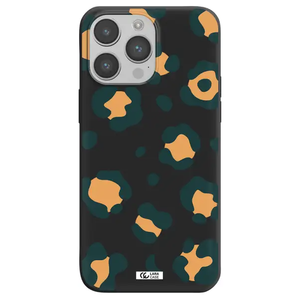 Toon Leopard Apple iPhone 14 pro Silicone black Case