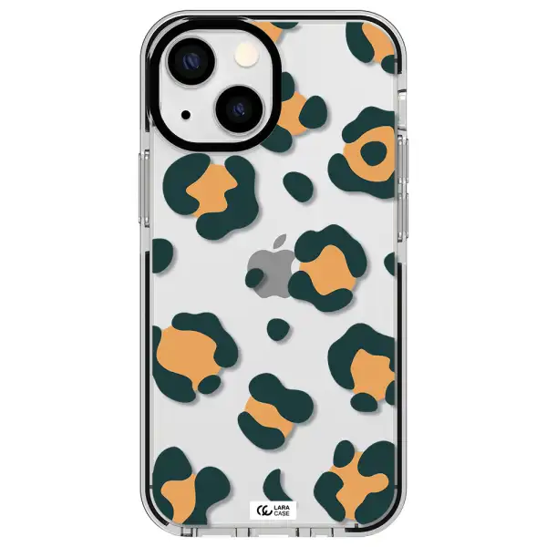 Toon Leopard Apple iPhone 15 impact black border Case