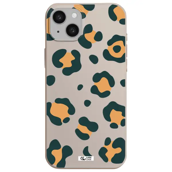 Toon Leopard Apple iphone 15 plus Silicone Stone Case
