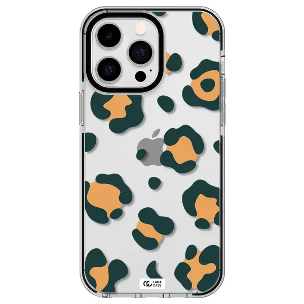 Toon Leopard Apple iPhone 15 Pro Max impact black border Case