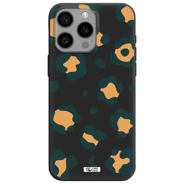 Toon Leopard Apple Iphone 15 Pro max Silicone black Case