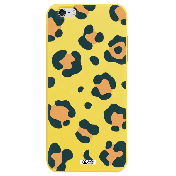 Toon Leopard Apple iPhone 6 plus Silicone canary yellow Case