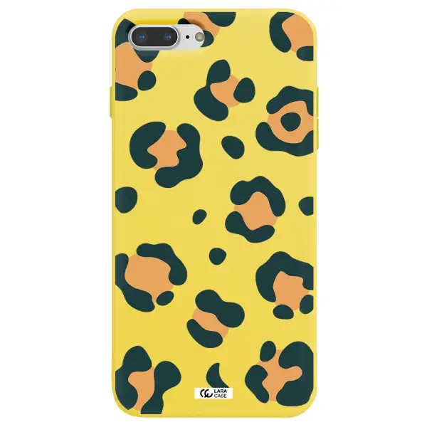 Toon Leopard Apple iPhone 7 plus Silicone canary yellow Case